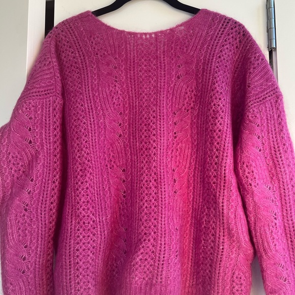 Sézane Susanna Kid Mohair/Wool Cardigan in Wisteria - NWOT - Picture 7 of 10